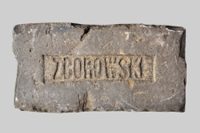 Cegła z sygnaturą &bdquo;ZBOROWSKI&rdquo;