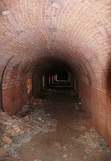 Fragment wnętrza pieca do wypału cegieł