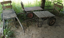 R&oacute;żne typy w&oacute;zk&oacute;w do transportu cegieł