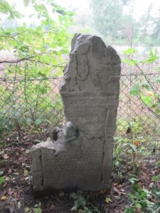 Matzevah in the Jewish cemetery in Kraśniczyn