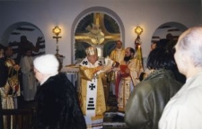 Arcybiskup Jan Martyniak w kościele św. Jozafata przy ul. Zielonej w Lublinie
