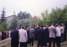 Poświęcenie placu pod budowę cerkwi greckokatolickiej na terenie Muzeum Wsi Lubelskiej