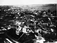 Panorama lotnicza Starego Miasta od wschodu