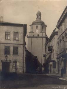 Lublin. Brama Krakowska od strony Rynku Starego Miasta