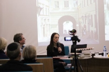 Prezentacja działalności Ośrodka "Brama Grodzka - Teatr NN" podczas spotkania "Misterium Bramy / Misterium Pamięci" w Muzeum POLIN