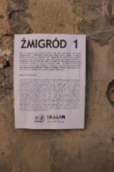 Wystawa: Podw&oacute;rko topografia pamięci, Żmigr&oacute;d 1