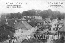 Panorama ulicy Hotelskiej w mieście gubernialnym Tomaszowie lubelskim