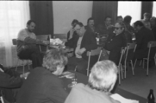 Działacze i pracownicy Transbud Lublin podczas spotkania wyborczego