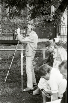 Wiec wyborczy Tadeusza Mańki w Zemborzycach podczas kampanii wyborczej w 1989 r.