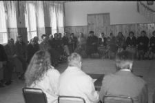 Wiec wyborczy Tadeusza Mańki w Częstoborowicach podczas kampanii wyborczej w 1989 r.