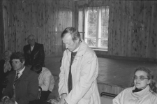 Wiec wyborczy Tadeusza Mańki w Częstoborowicach podczas kampanii wyborczej w 1989 r.