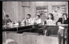 Wiec wyborczy Tadusza Mańki w Fabryce Samochod&oacute;w Ciężarowych w Lublinie podczas kampanii wyborczej w 1989 r.