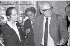 Wizyta sekretarza ambasady USA w siedzibie Komitetu Obywatelskiego "Solidarności" w Lublinie