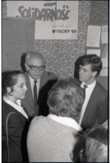 Wizyta sekretarza ambasady USA w siedzibie Komitetu Obywatelskiego "Solidarności" w Lublinie