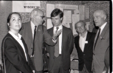 Wizyta sekretarza ambasady USA w siedzibie Komitetu Obywatelskiego "Solidarności" w Lublinie