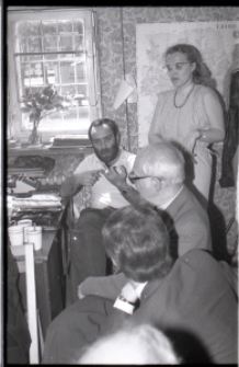 Wizyta sekretarza ambasady USA w siedzibie Komitetu Obywatelskiego "Solidarności" w Lublinie