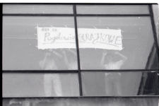 Demonstracja student&oacute;w NZS Akademii Rolniczej w Lublinie 23 maja 1989 roku