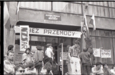 Demonstracja studentów NZS Akademii Rolniczej w Lublinie 23 maja 1989 roku
