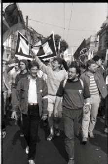 Manifestacja NZS 24 maja 1989 w Lublinie