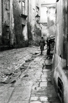 Ulica Dominikańska na Starym Mieście w Lublinie, widok w stronę ulicy Złotej