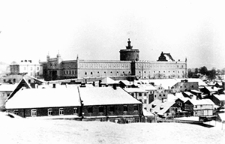 Lublin, widok na Zamek i dzielnicę żydowską z placu św. Michała
