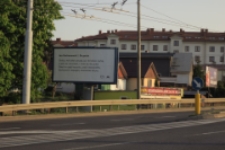 Fraszka Jana Kochanowskiego na billboardzie przy ul. Nadbystrzyckiej