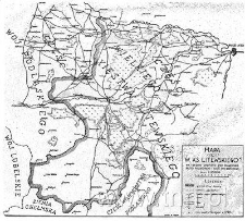 Fragment planu Wielkiego Księstwa Litewskiego z 1786 r.