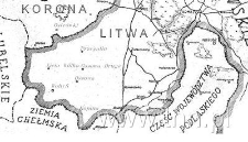 powiększony fragment planu Wielkiego Księstwa Litewskiego