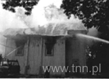 Pożar kościółka pw. Zmartwychwstania Pańskiego w 1995 r.