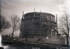 Wieża ciśnień przy Alejach Racławickich - kwiecień 1927