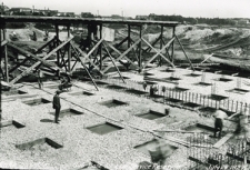 Budowa zbiorników wodociągów przy obecnej Alei Piłsudskiego