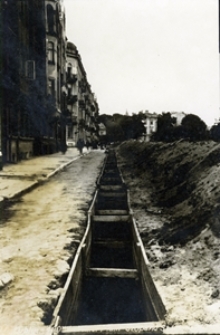 Budowa wodociągu na ulicy Chopina