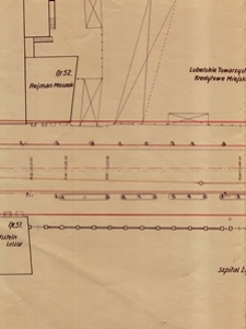 Fragment sieci kanalizacyjnej w pobliżu szpitala żydowskiego
