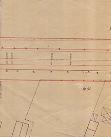 Fragment planu sieci kanalizacyjnej na ulicy Lubartowskiej