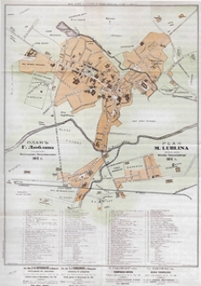 Mapa miasta Lublina z 1912