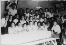 Members of &ldquo;Ha Sharon&rdquo; kibbutz in the house on 41 Krawiecka Street in Lublin