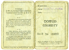 Waks Abram Mojżesz - dow&oacute;d osobisty