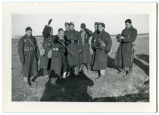 Waks Abram Mojżesz (second from the right) in military school Saint -Cyr Coetquidan in Bretagne