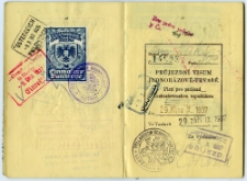 Waks Abram Mojżesz - paszport, 1938