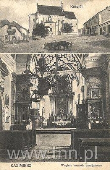 Kości&oacute;ł farny w Kazimierzu Dolnym i jego wnętrze