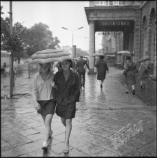 Krakowskie Przedmieście w Lublinie. Widok w stronę Placu Litewskiego