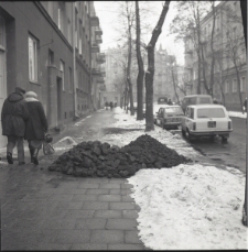 Hałda węgla na ulicy Chopina w Lublinie