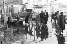 Przejście dla pieszych przy Ogrodzie Saskim w Lublinie