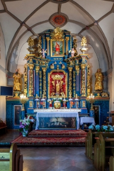 Antepedium ołtarza dawnego kościoła - Kościół rzymskokatolicki pw. św. Wojciecha w Wąwolnicy
