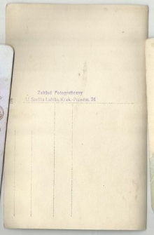 Dawid Obersztern - back of the photo