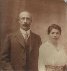 Dawid Obersztern i Laja Obersztern z domu Flam-Grad