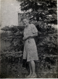 Janina Mitlener na ulicy Włościańskiej w Lublinie