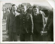 Sierżant pilot Kazimierz Sobczak podczas służby wojskowej w Wielkiej Brytanii.