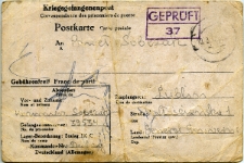 Kartka pocztowa ze Stalagu w Żaganiu