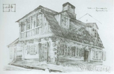 Lublin, Krawiecka 6. Litografia Jana Gumowskiego